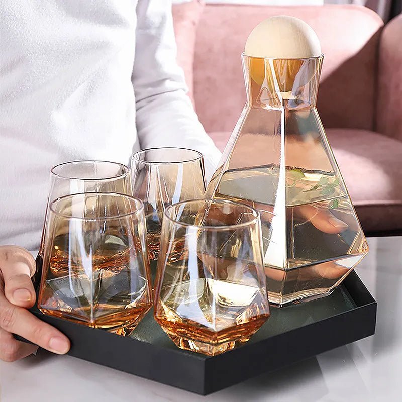 Russian Diamond Shape Decanter Set 7 Pcs - Califora