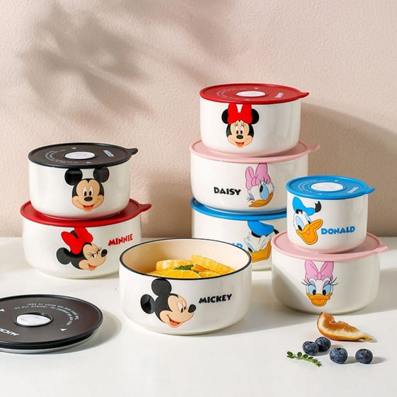DISNEY Mickey & Friends Ceramic Airtight Bowl Set - Califora