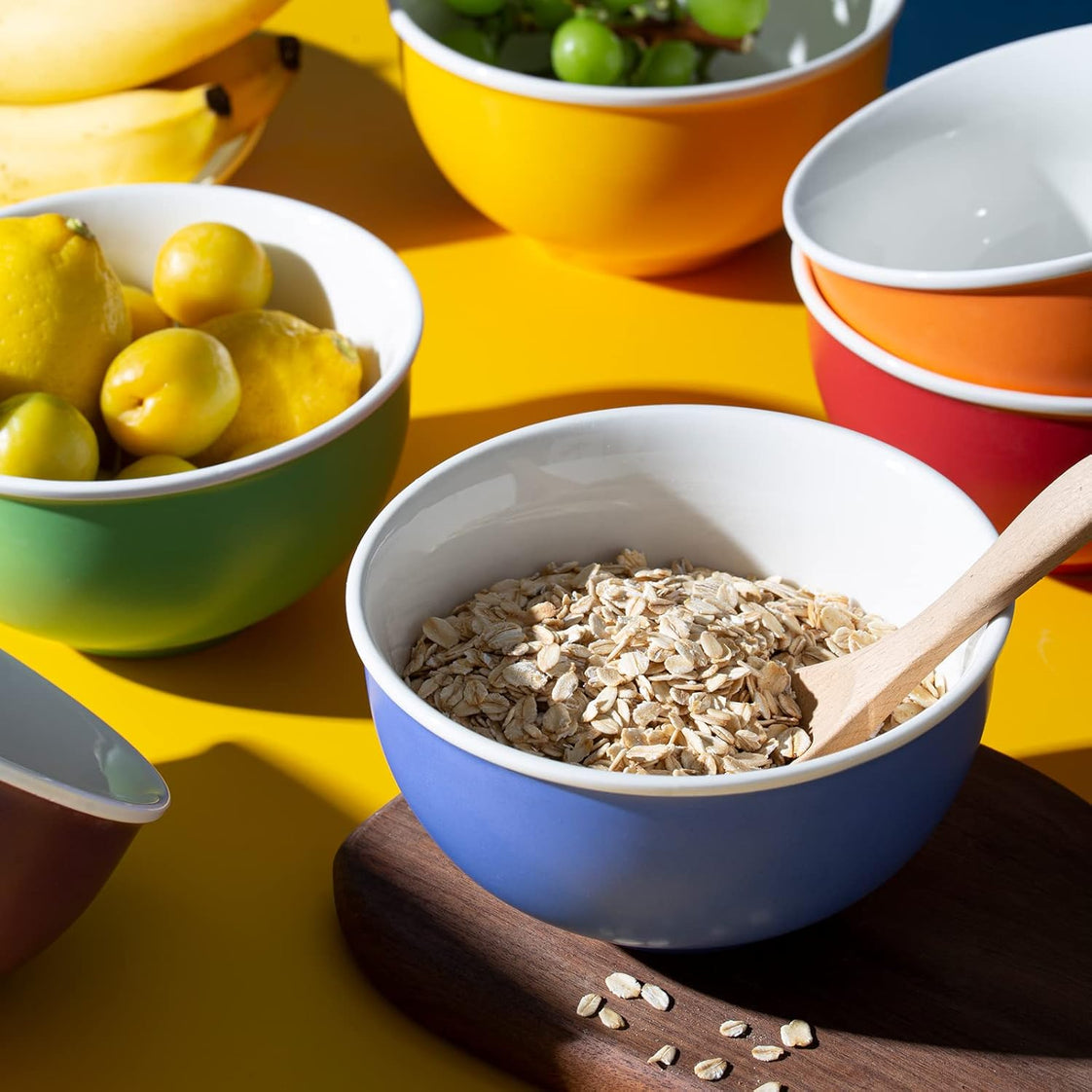 Ceramic Fruit Salad & Cereal Bowls Set of 6