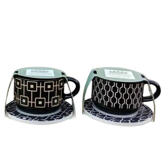 Danny Home™ 6 Pcs Cup & Saucer Set (Black)