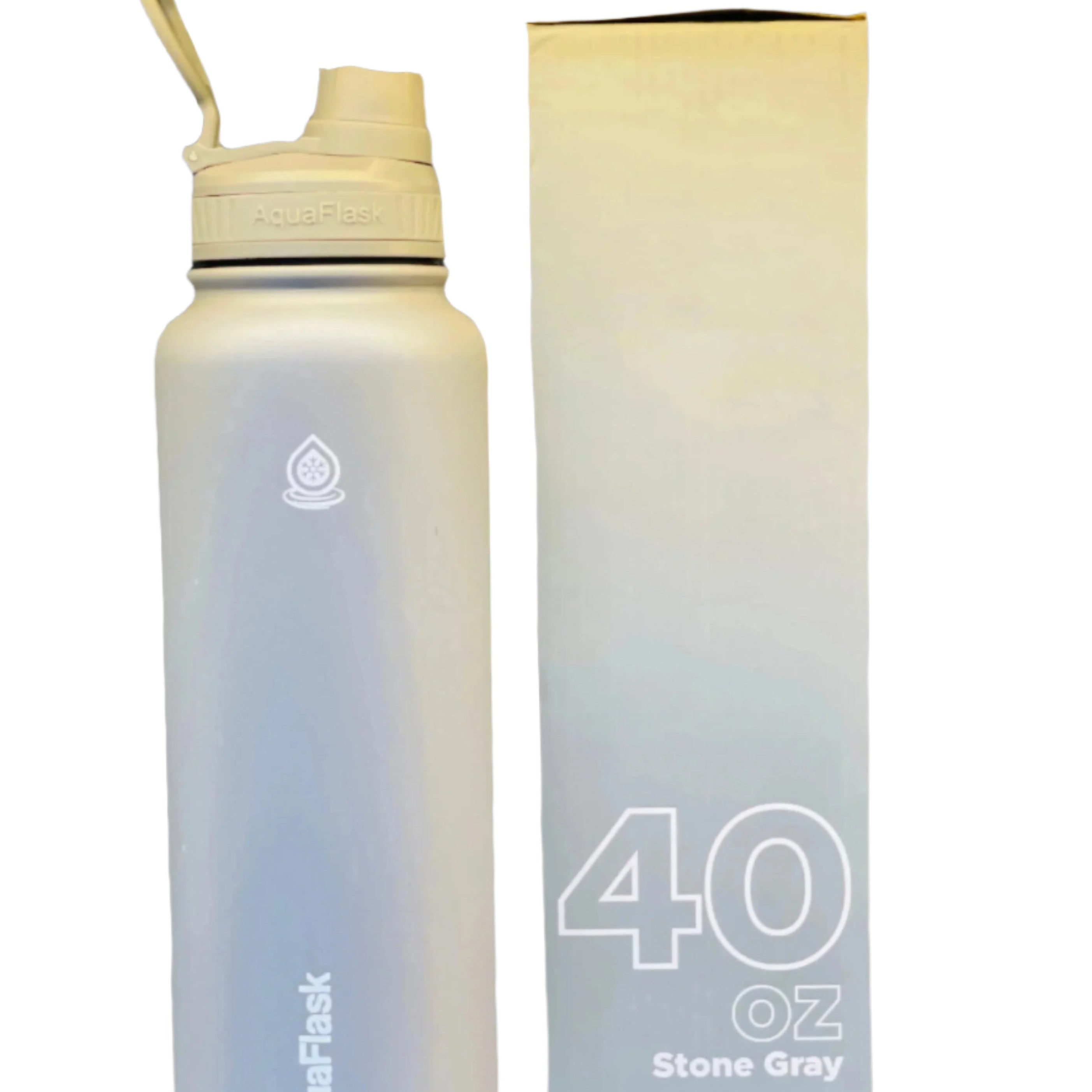 AquaFlask Bottle (40oz) - Stone Grey