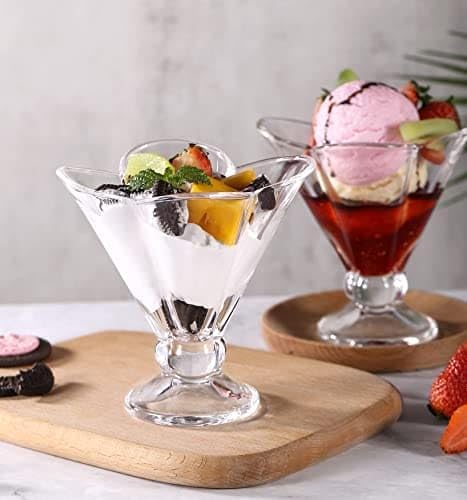 Floral Shape Ice Cream Bowl Set of 6 - Califora
