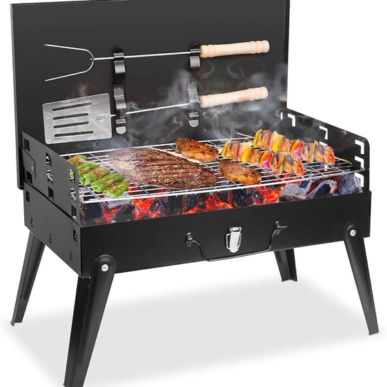 Portable Outdoor Book Bar B Q Grill - Califora